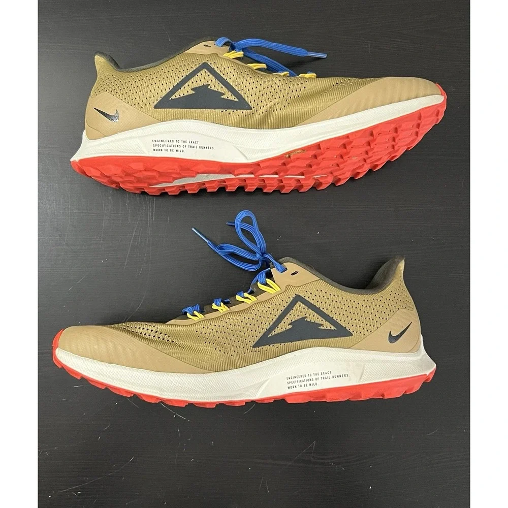 Nike Air Zoom Pegasus 36 Trail Beechtree Sneakers Men's 8 Tan Shoes Hiking Camp